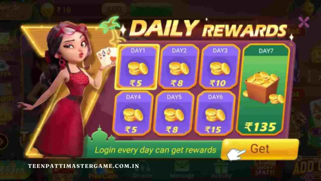 Bonuses and Rewards Teen Patti Master Game App APK