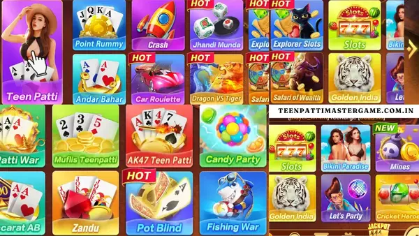 Games Available in Teen Patti Master​